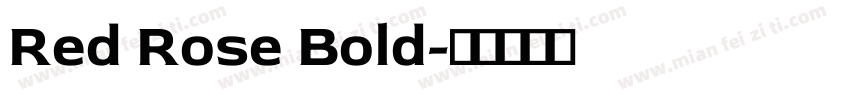 Red Rose Bold字体转换